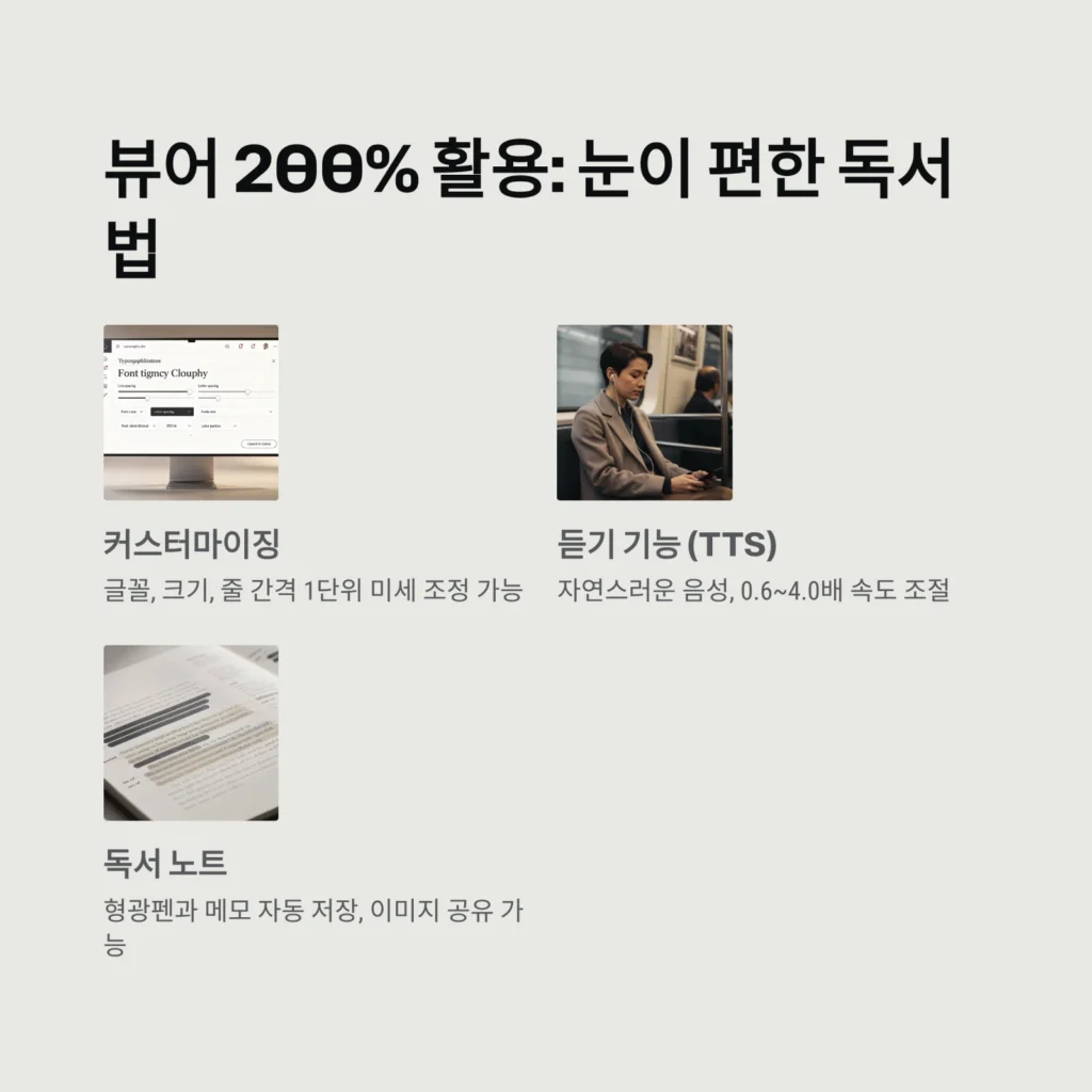 뷰어 200% 활용: 눈이 편한 독서법 뷰어 200% 활용: 눈이 편한 독서법