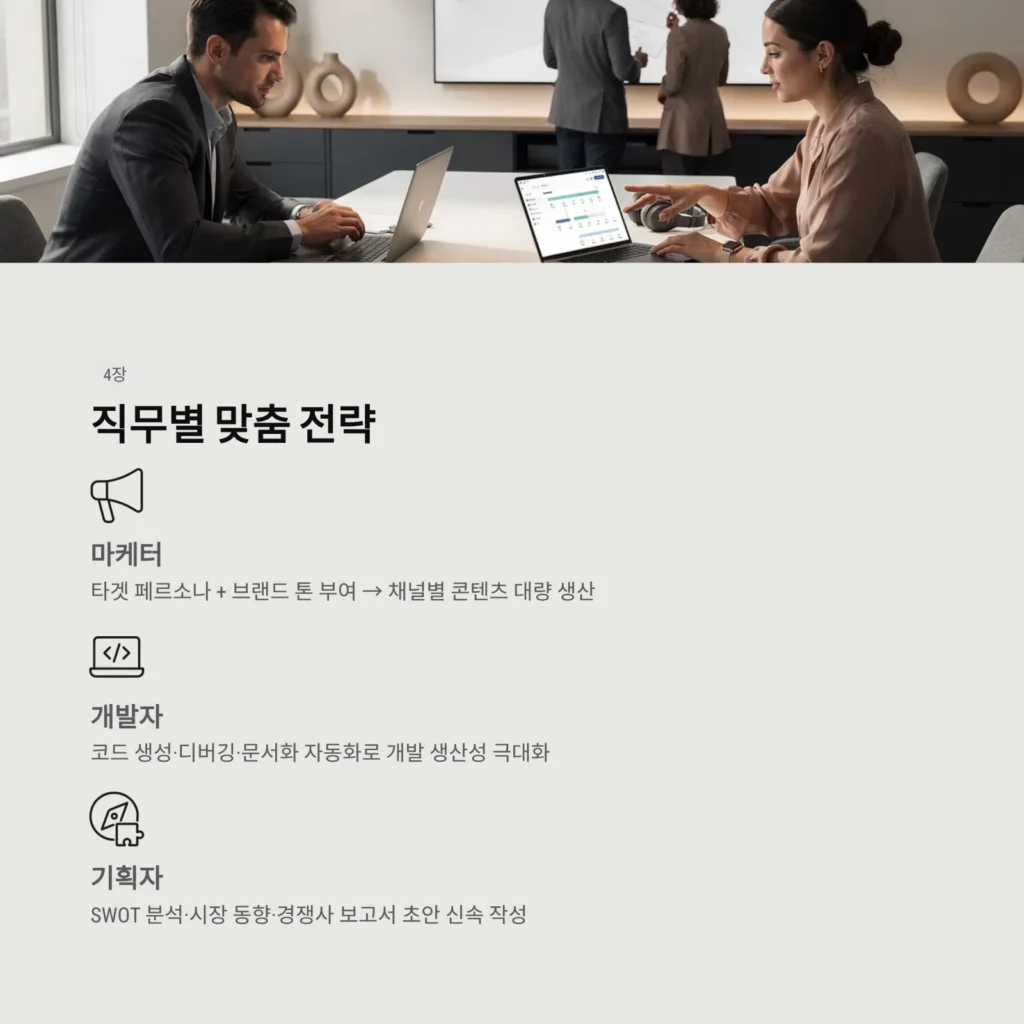 직무별 맞춤 전략