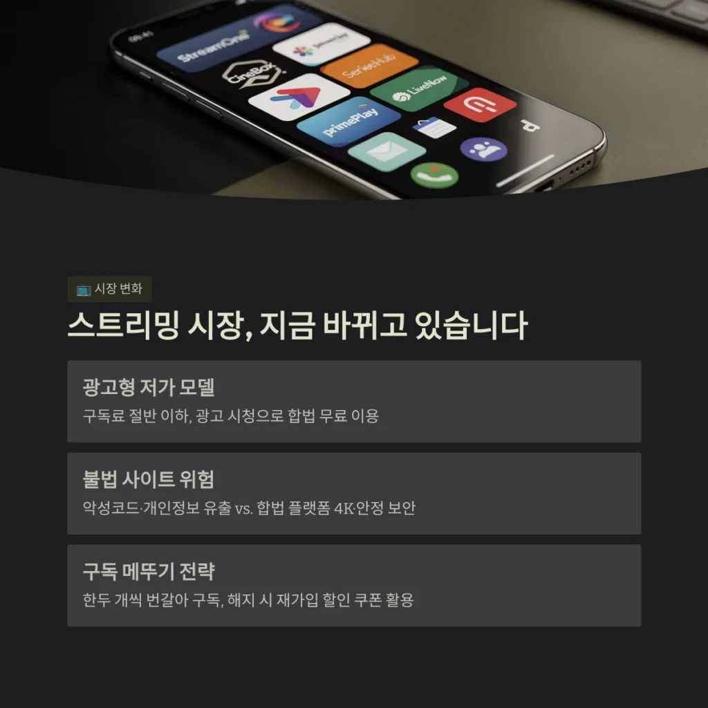 스트리밍 시장, 지금 바뀌고 있습니다