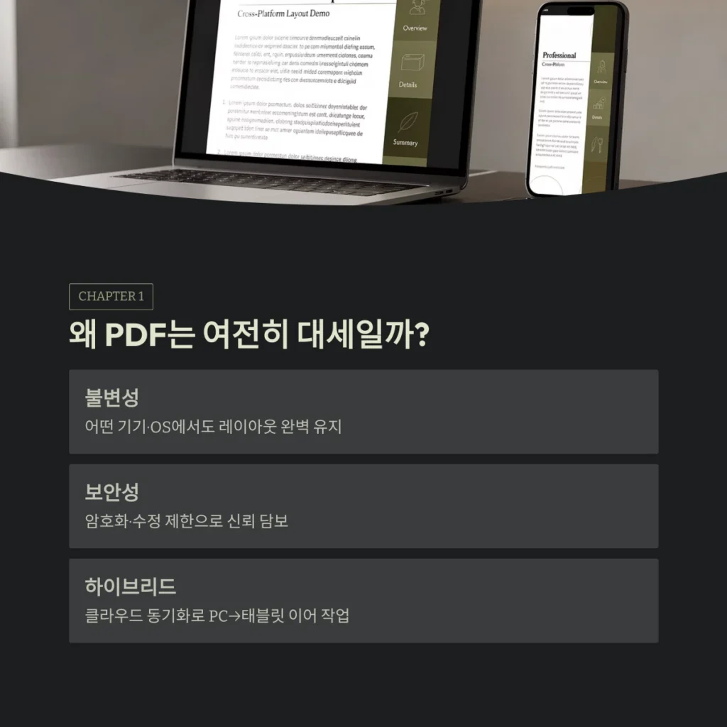 PDF 편집 및 변환 완벽 가이드: 2026년 필수 도구와 활용 팁 2 왜 PDF는 여전히 대세일까?