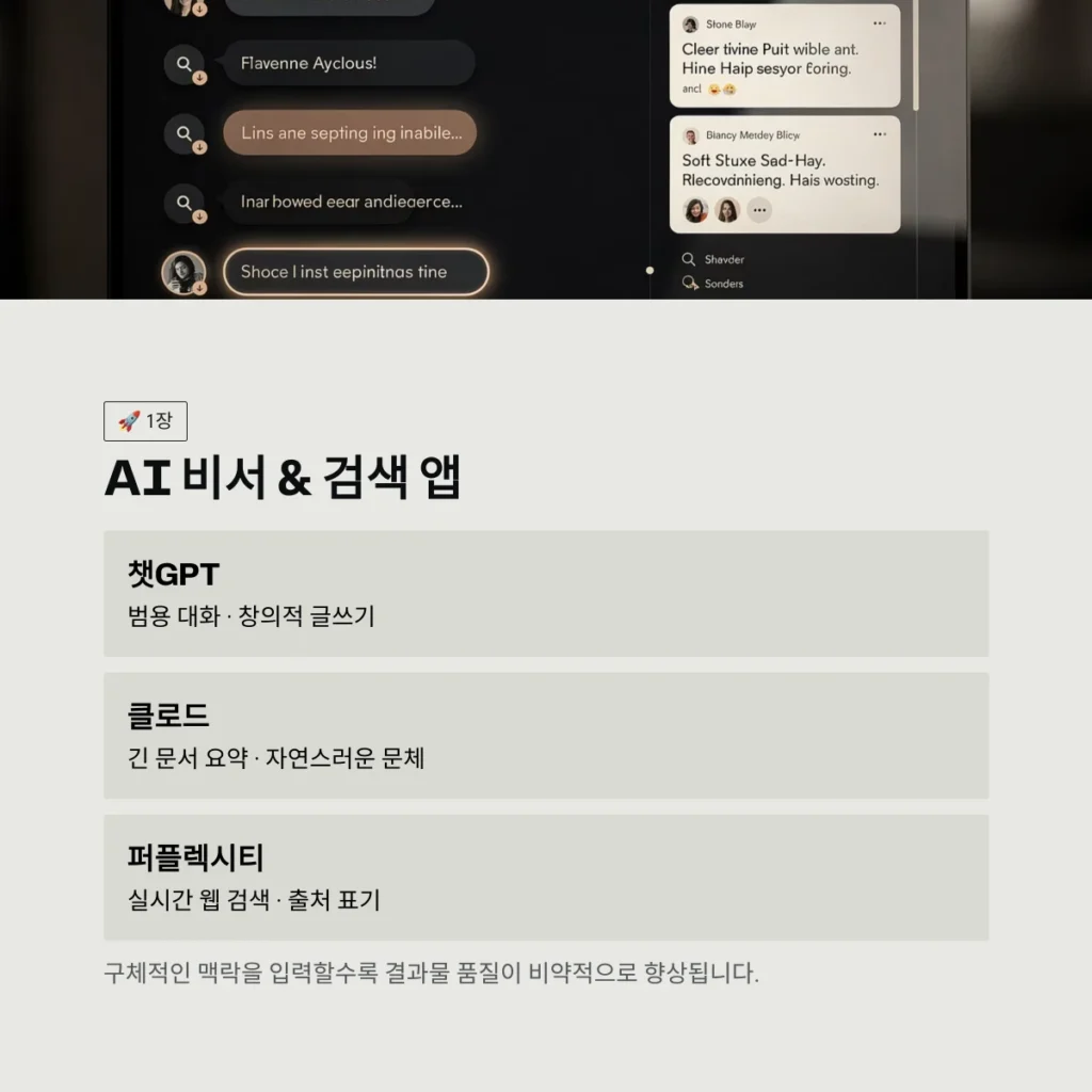 AI 비서 & 검색 앱