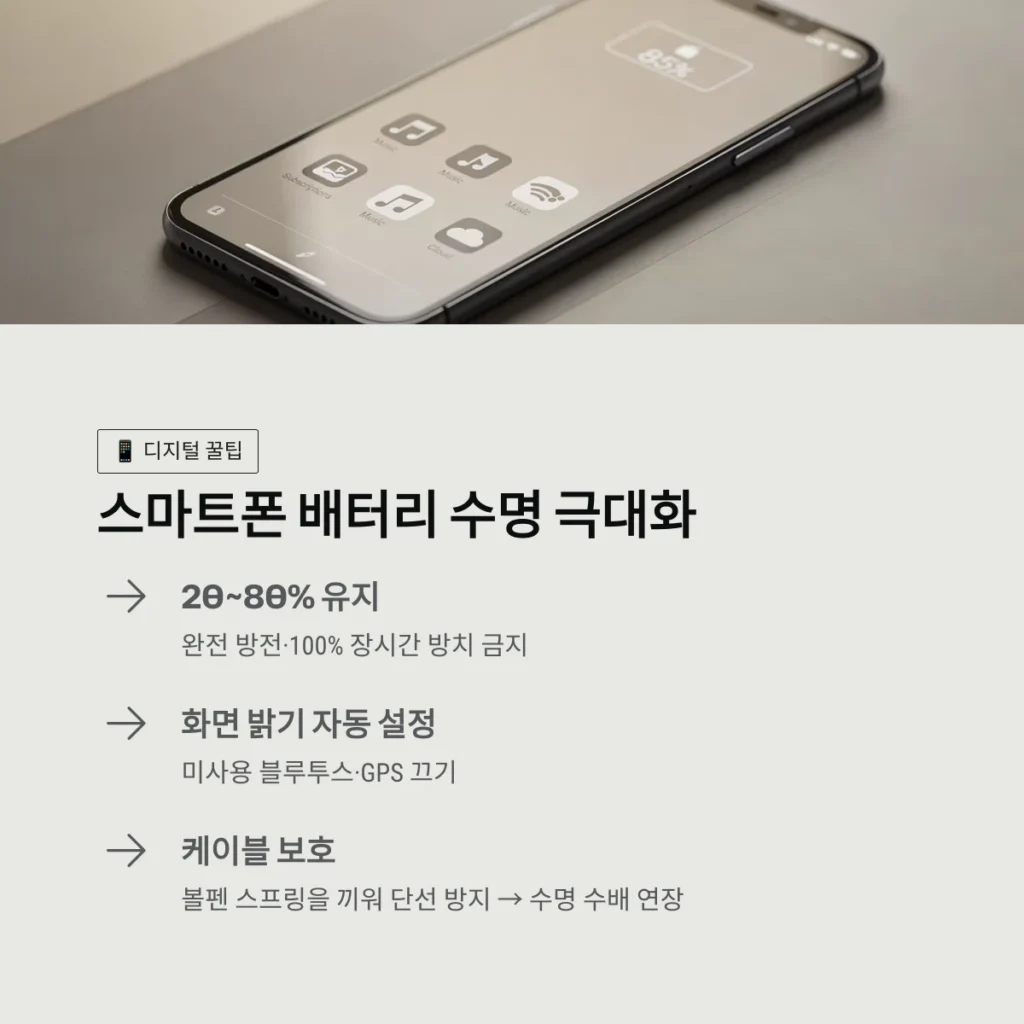 스마트폰 배터리 수명 극대화