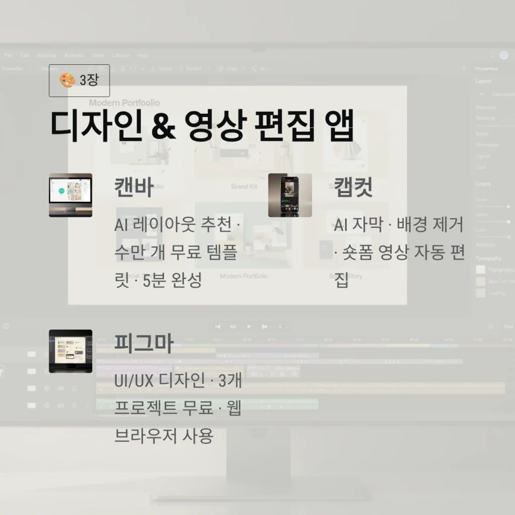 디자인 & 영상 편집 앱